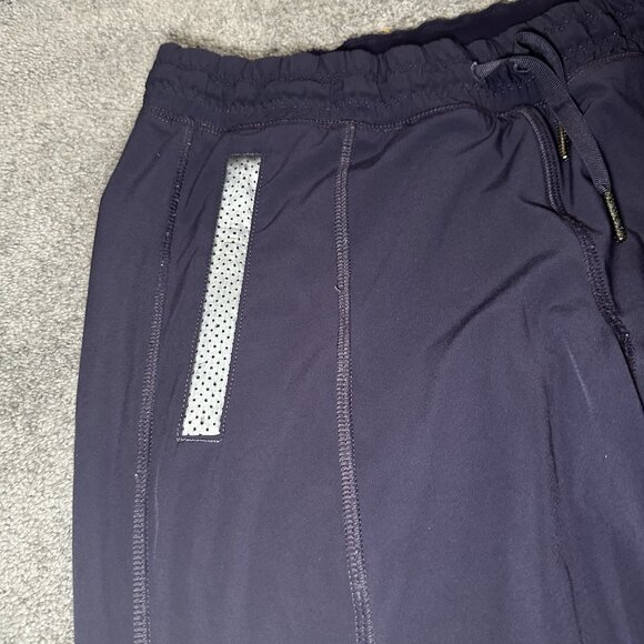 LULULEMON Track To Reality Pant II Women 2 Navy Blue Lined Reflective Jogger - Picture 3 of 14